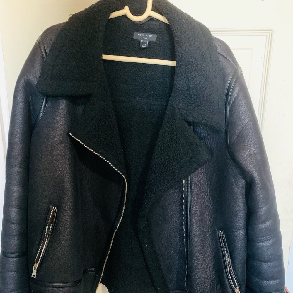 Womens TALL aviator jacket